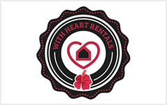 With Heart Rentals logo